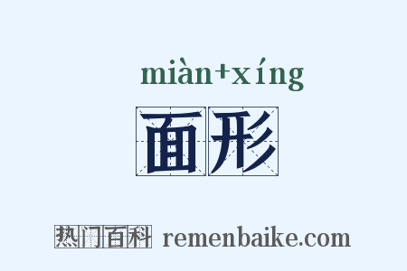 面形是什么意思的图片